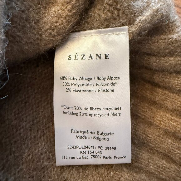 Sezane - Sama Jumper - Taupe - Size Medium - Picture 10 of 10